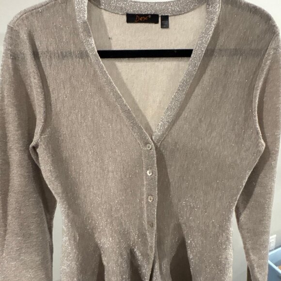 Dex Sparkle Light Flare Cardigan Top - Picture 2 of 8